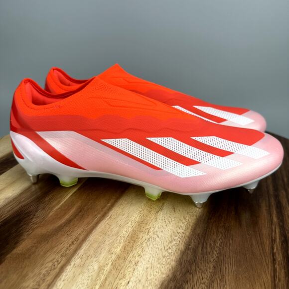 Adidas X Crazyfast Elite SG Laceless Mens 7 / Womens 8 Red Soccer Cleats IF0661